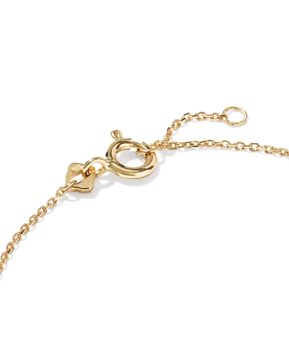 0.45 ct Lab Grown White Diamond Dira Princess 14k Yellow Gold Delicate Chain Bracelet
