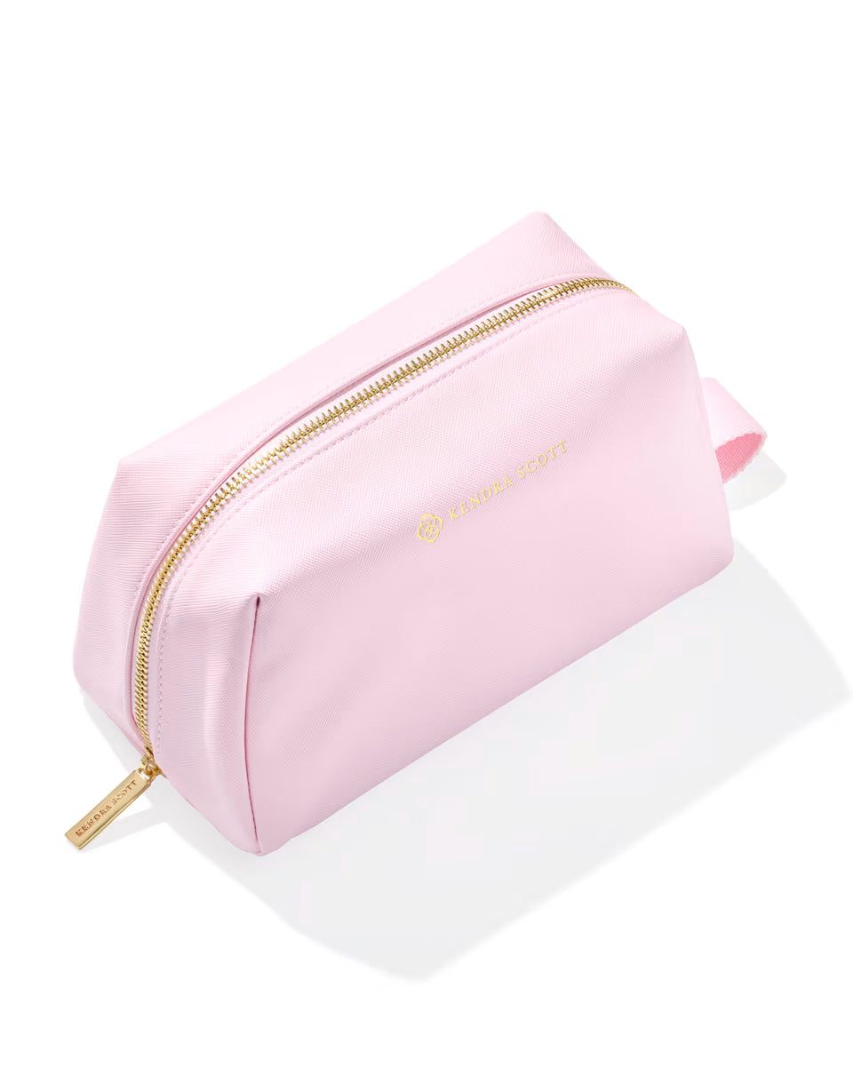 Large Cosmetic Zip Case in Hot Pink