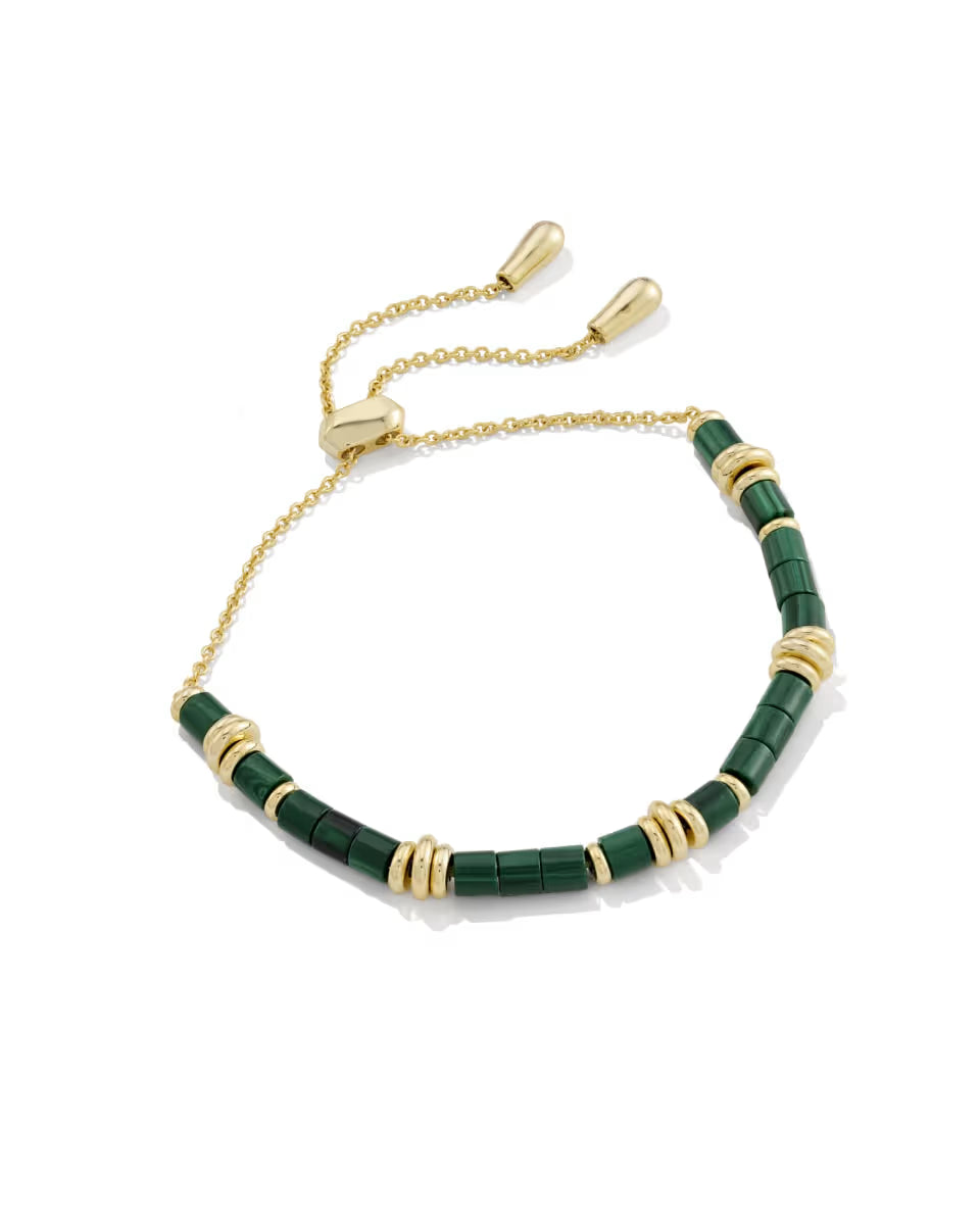 Bree Gold Beaded Delicate Chain Bracelet