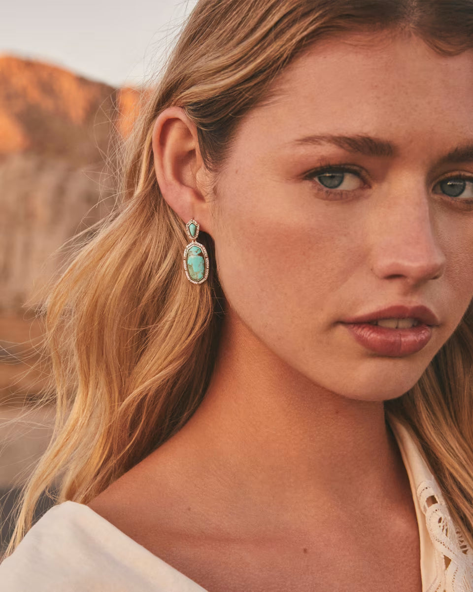 Dani 14k White Gold Statement Earrings