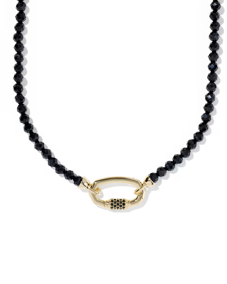 Emery Gold Beaded Strand Necklace