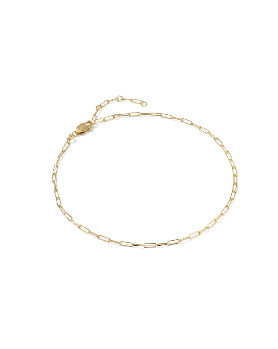 Meadow Paperclip 14k Gold-Filled Chain Anklet