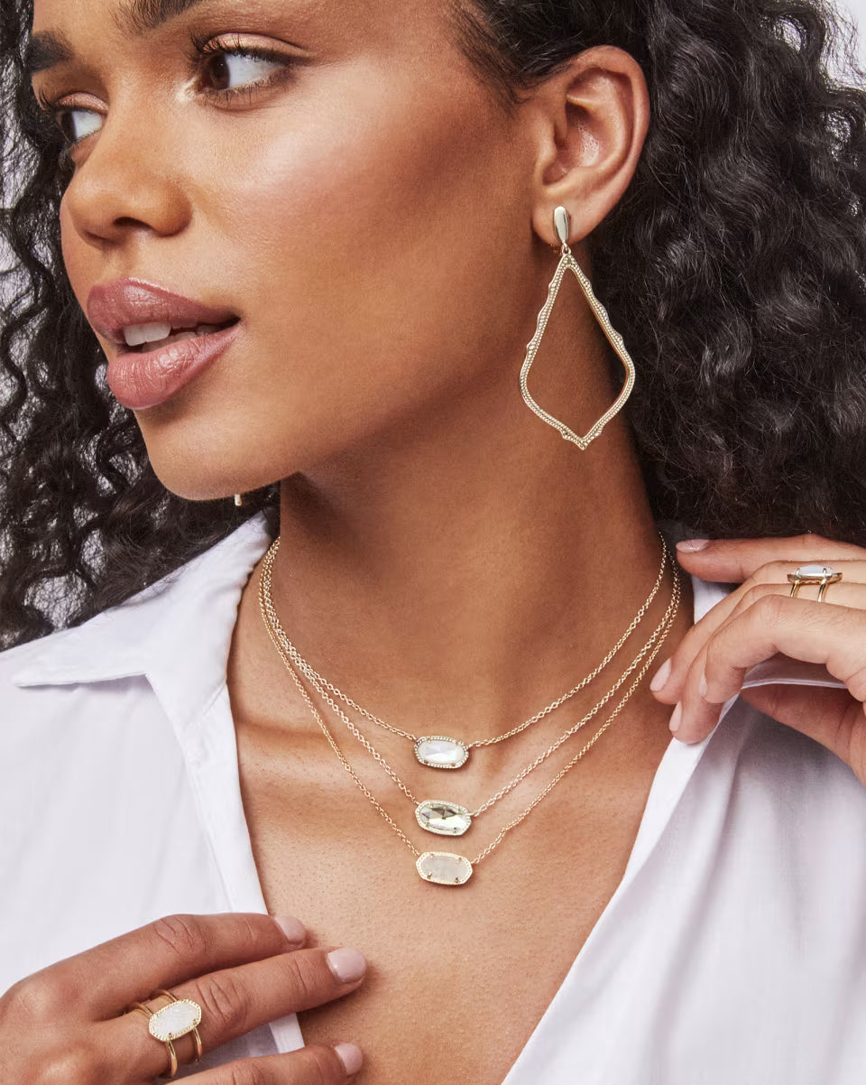 Sophia Clip-On Drop Earrings in Silver