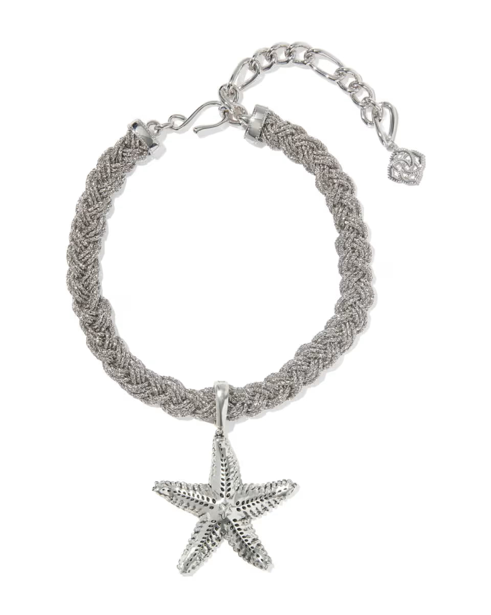 Parker Starfish Convertible Silver Statement Necklace