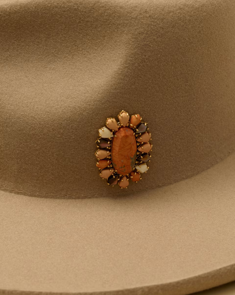 Flynn Vintage Gold Hat Pin