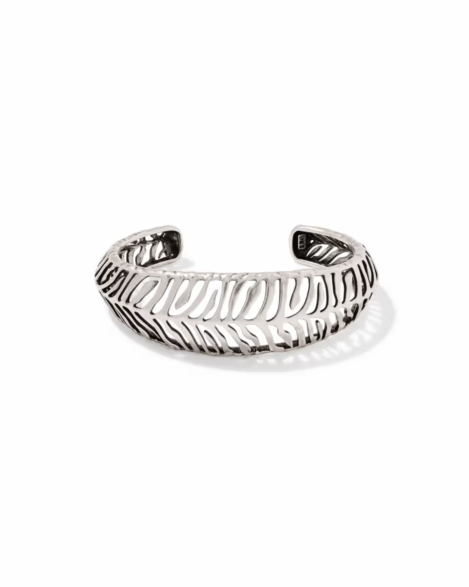 Tiger Striped Mikki Gold Cuff Bracelet