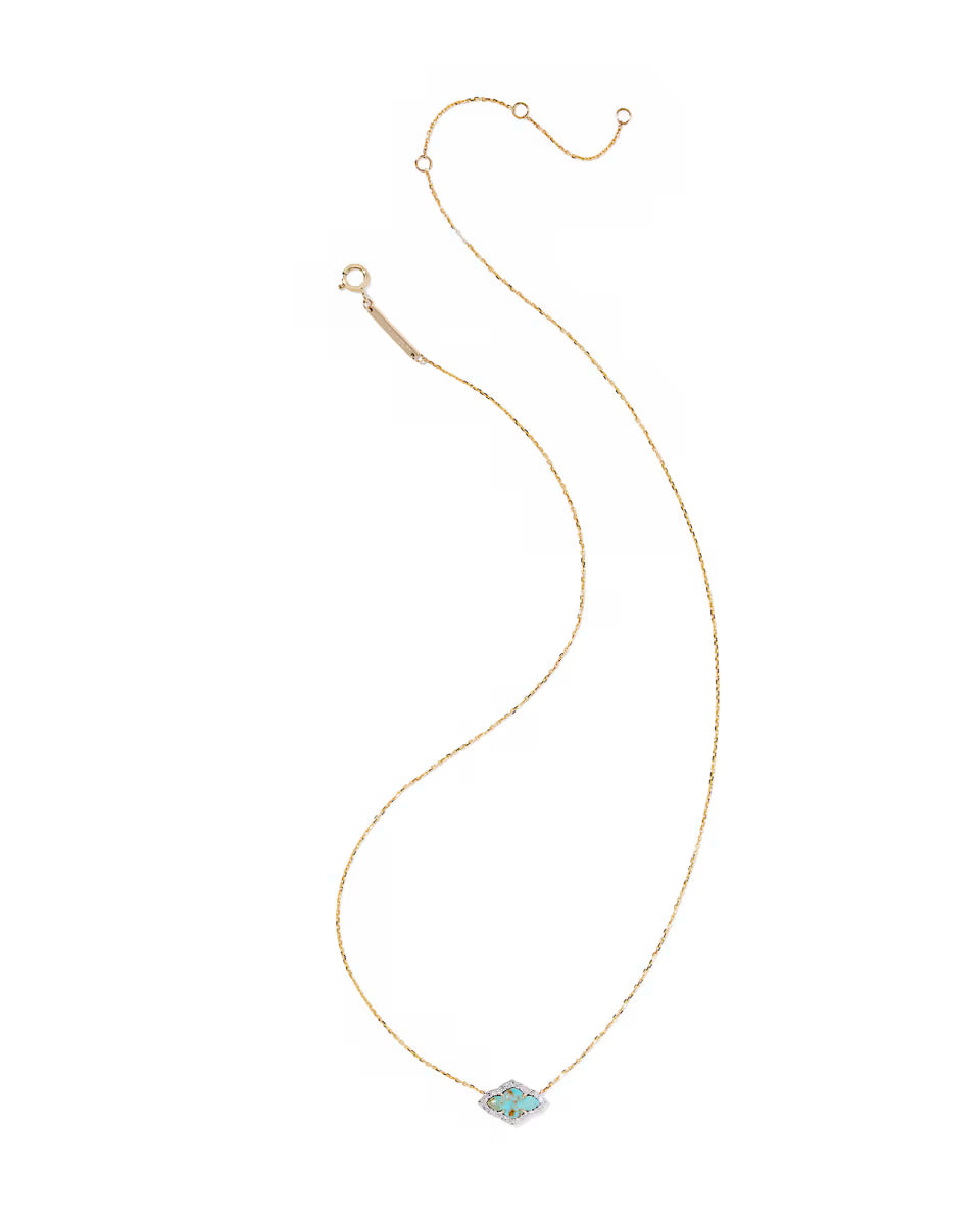 Abbie 14k Yellow Gold Short Pendant Necklace