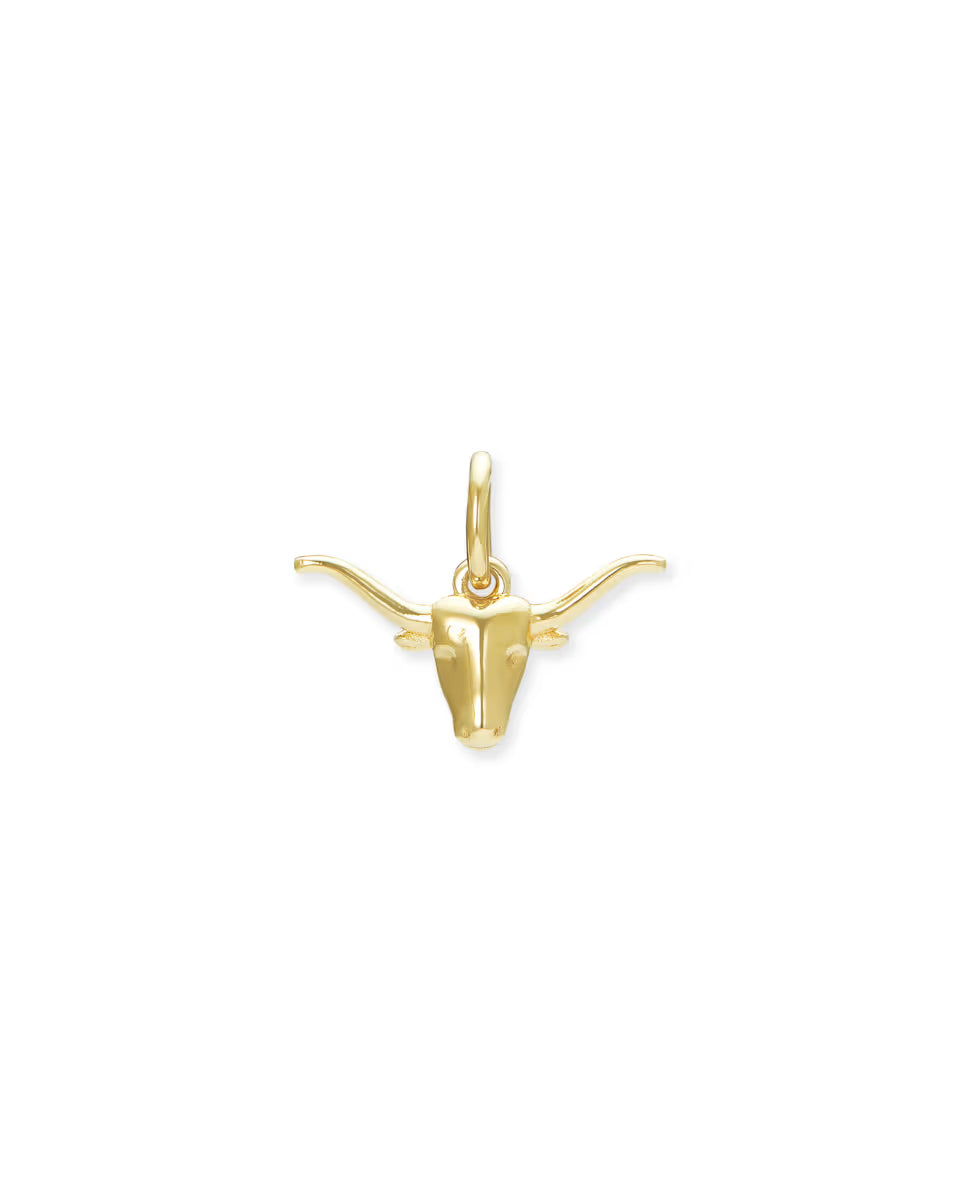 Longhorn Charm in 18k Gold Vermeil
