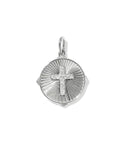 Cross Sunray 18k Gold Vermeil Charm