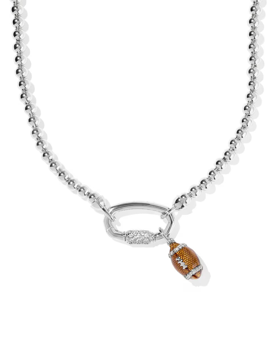 Football Gold Metal Strand Necklace