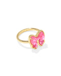 Haley Bow Gold Band Ring