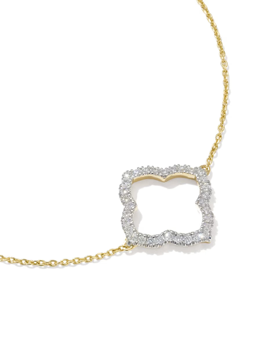 0.25 ct Lab Grown Diamond Dira 14k Yellow Gold Open Frame Delicate Chain Bracelet