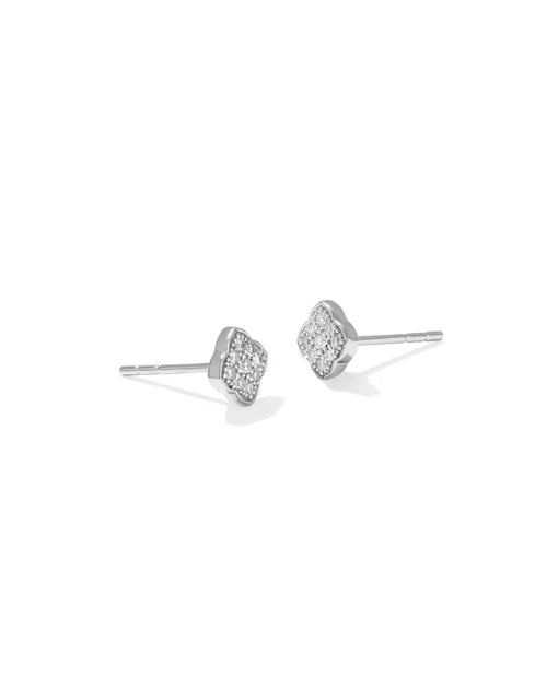 0.10 ct Pave Dira 14k Yellow Gold Stud Earrings