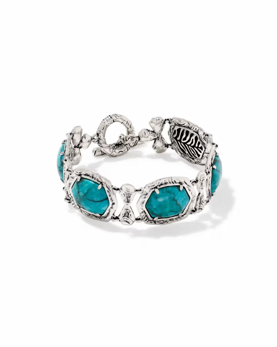 Tiger Striped Daphne Gold Statement Bracelet