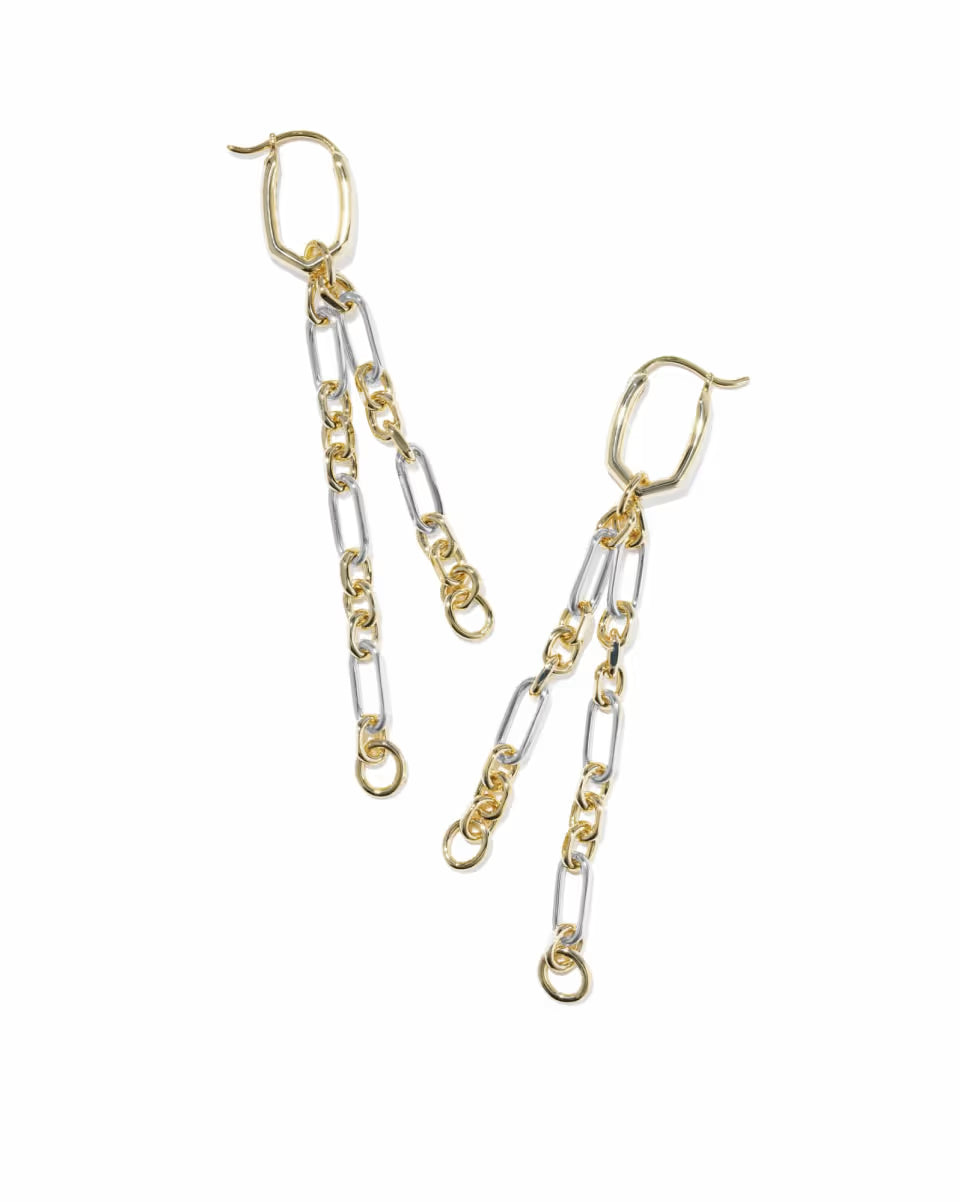 Embry Gold Chain Huggie Earrings