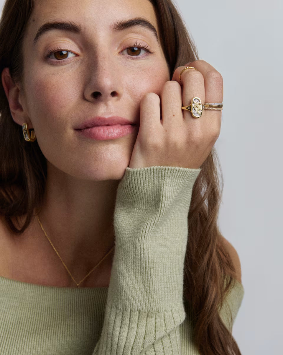 Skye Celestial 18k Yellow Gold Vermeil Cocktail Ring