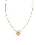 Hamsa 14k White Gold Pendant Necklace in White Diamond