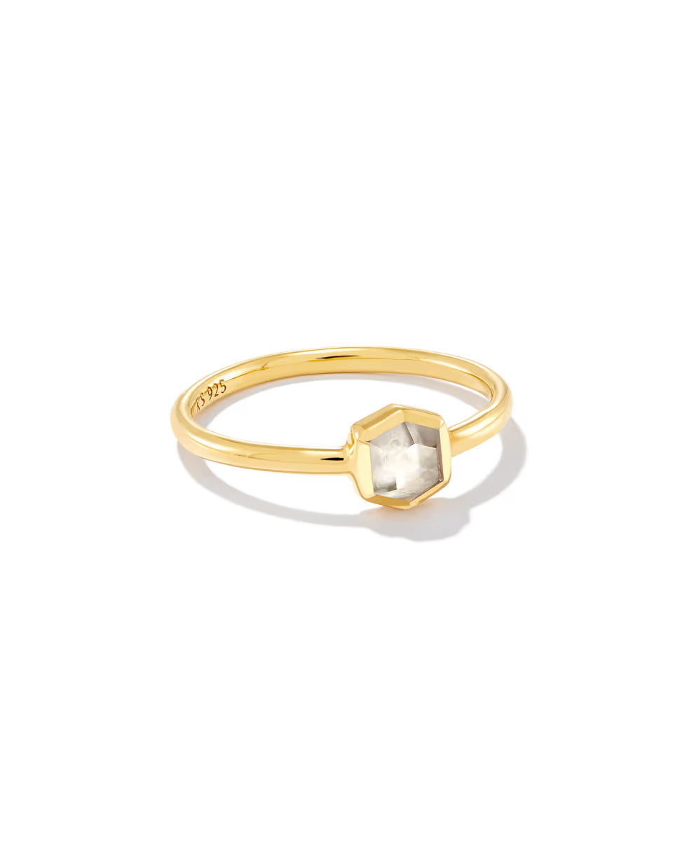 Davie 18k Gold Vermeil June Band Ring