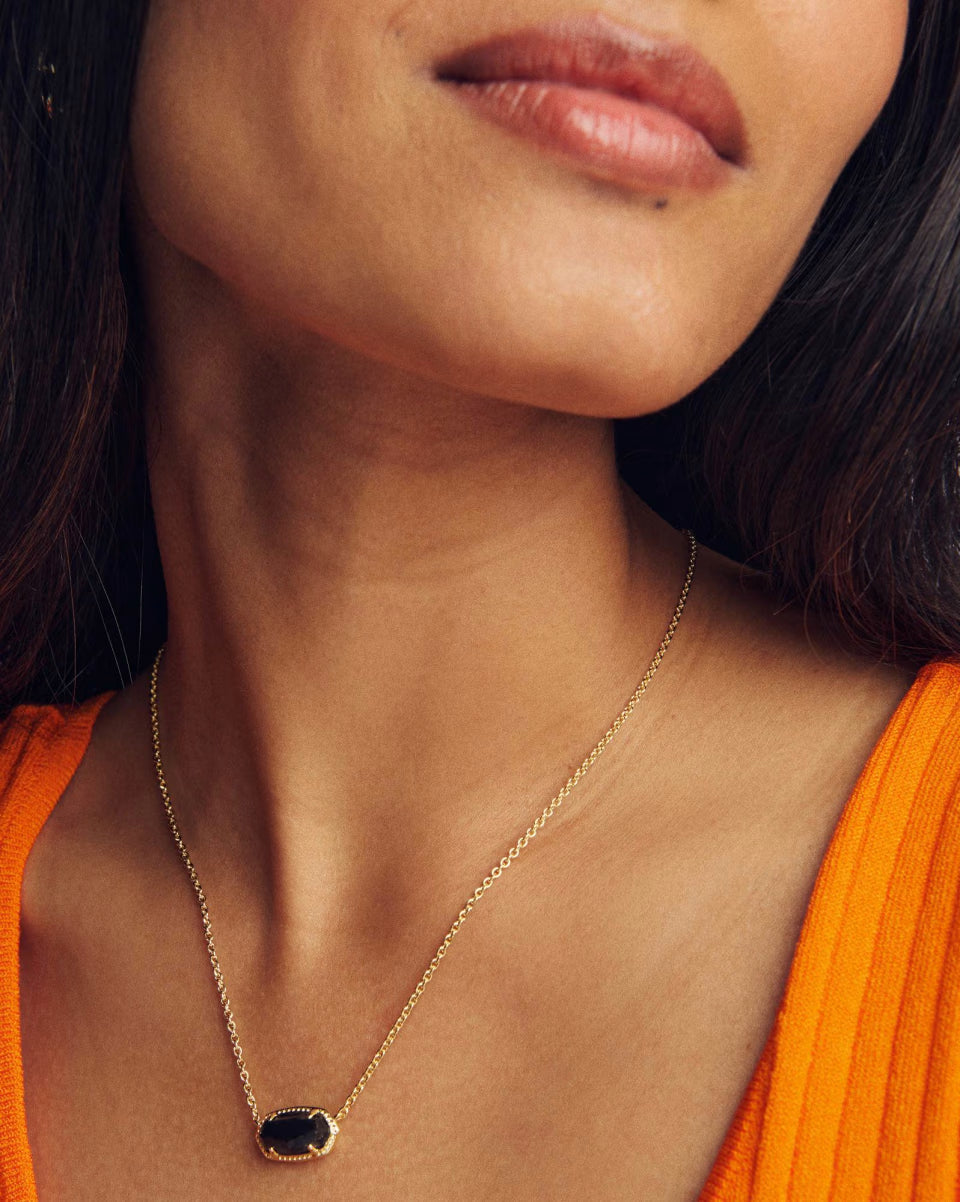 Elisa Gold Boo Short Pendant Necklace