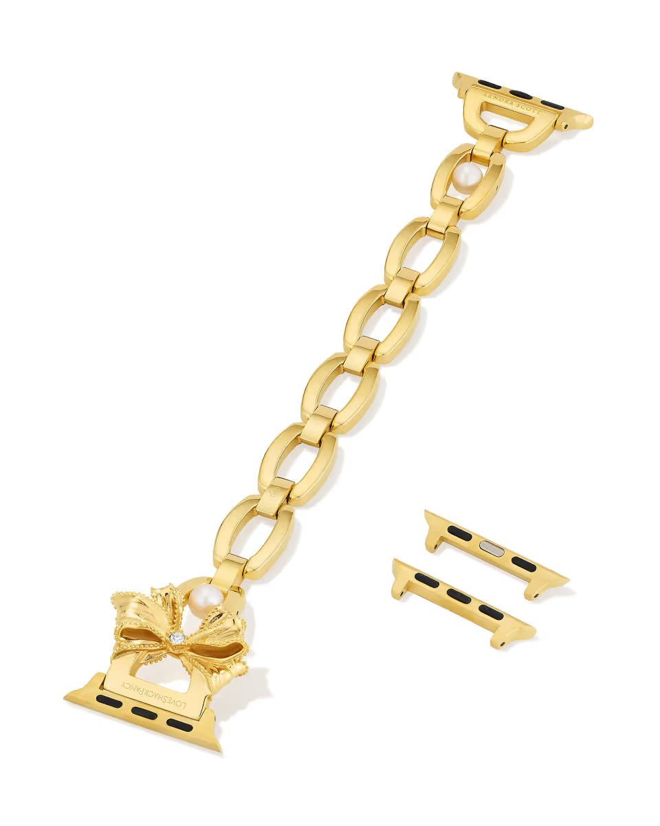Kendra Scott x LoveShackFancy Bow Elle Gold Watch Band