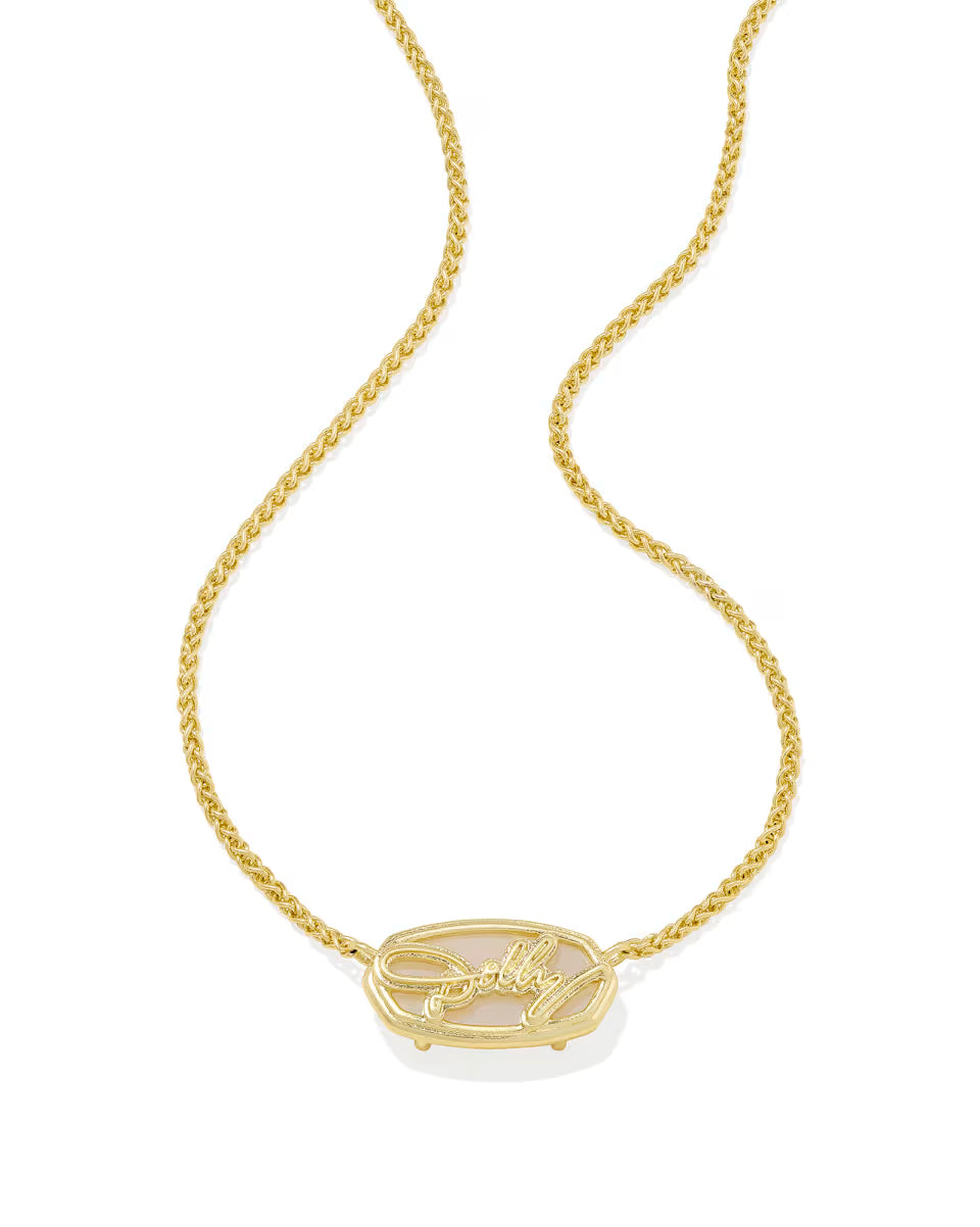 Dolly Parton x Kendra Scott Gold Elisa Convertible Butterfly Multi Strand Necklace in Light Pink Drusy