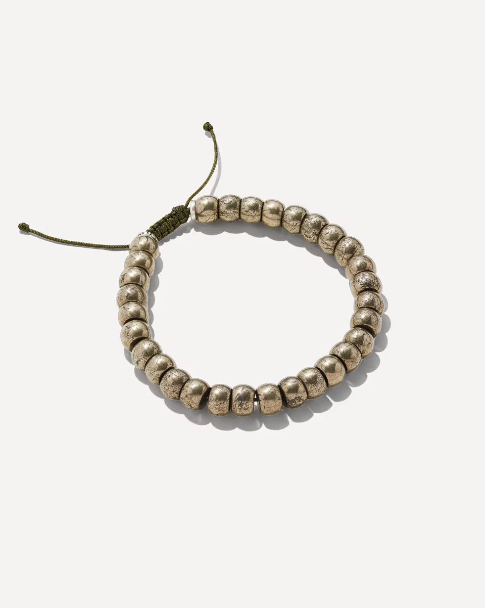 Cade Oxidized Sterling Silver Corded Bracelet in Turquoise Jasper
