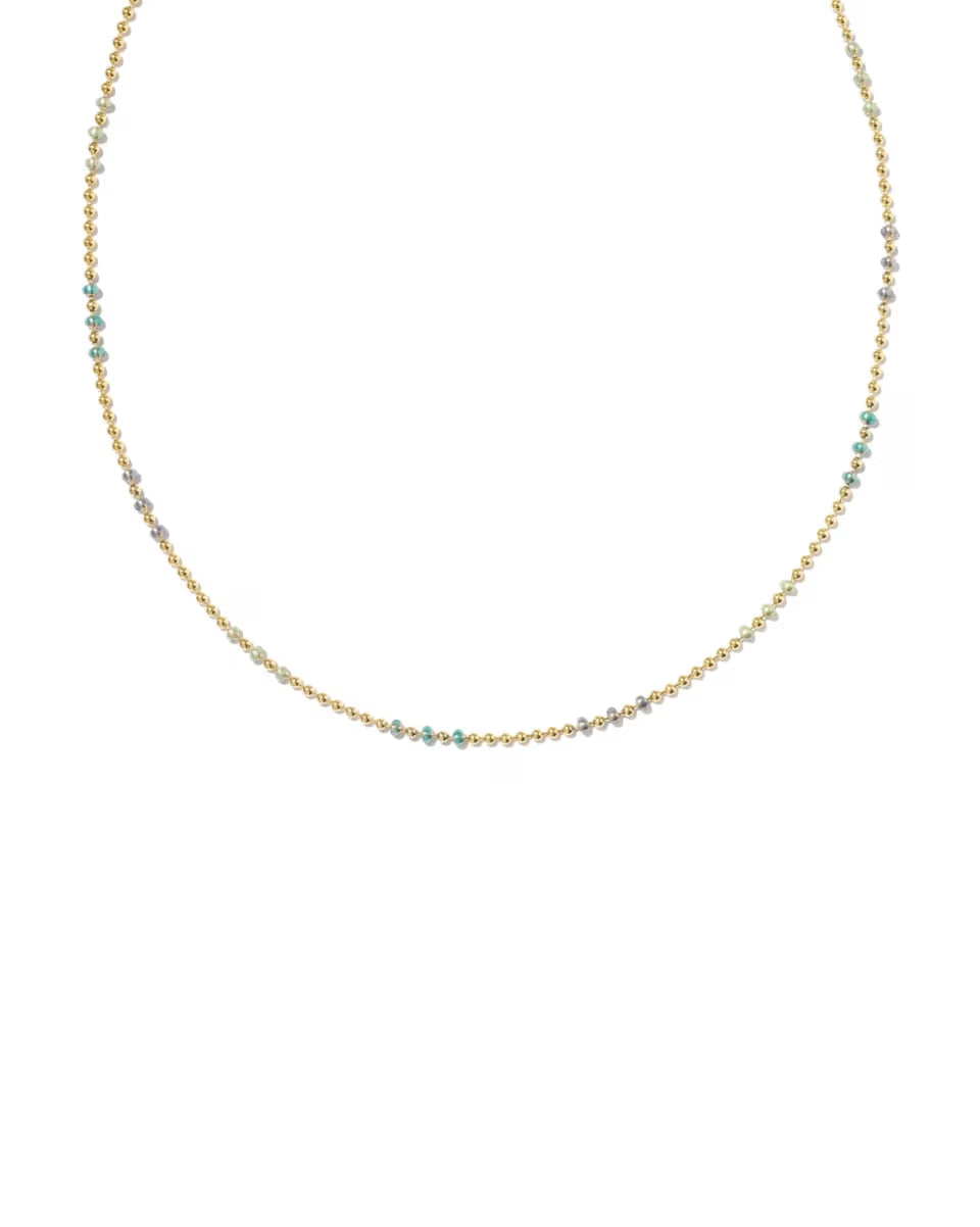 Alice Color Beaded 14k Gold-Filled Chain Necklace