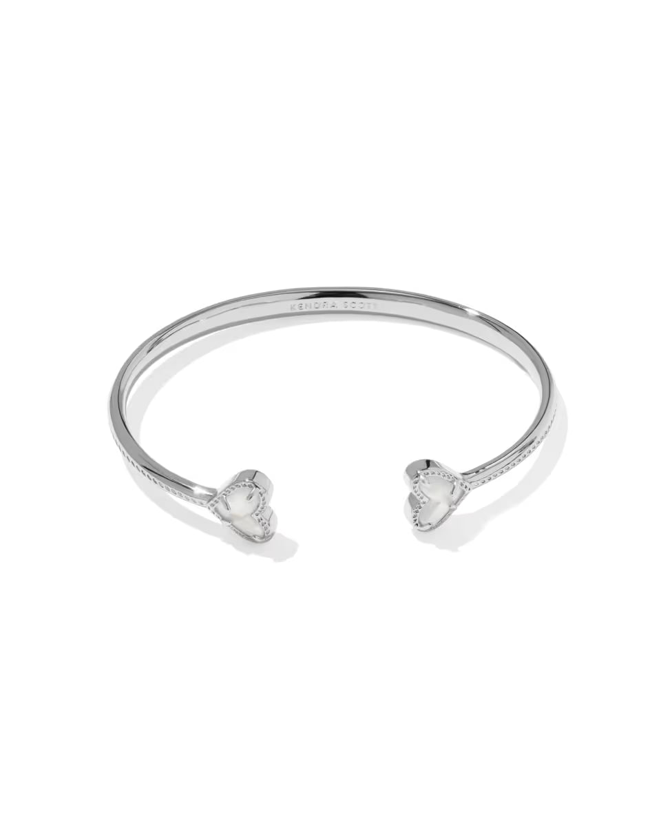 Framed Ari Heart Silver Cuff Bracelet
