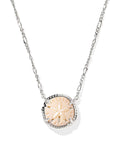 Sand Dollar Gold Short Pendant Necklace
