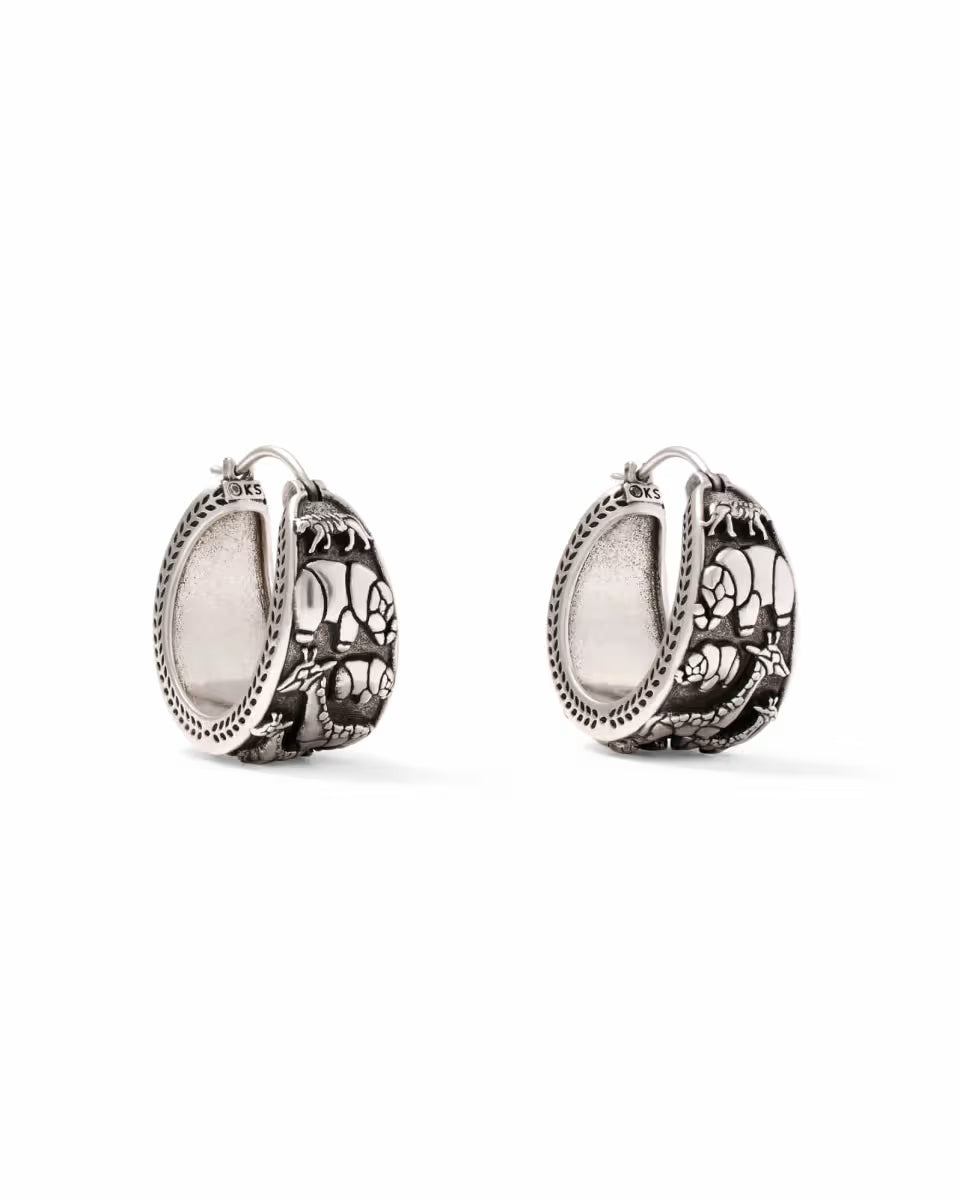 Raina Vintage Gold Hoop Earrings