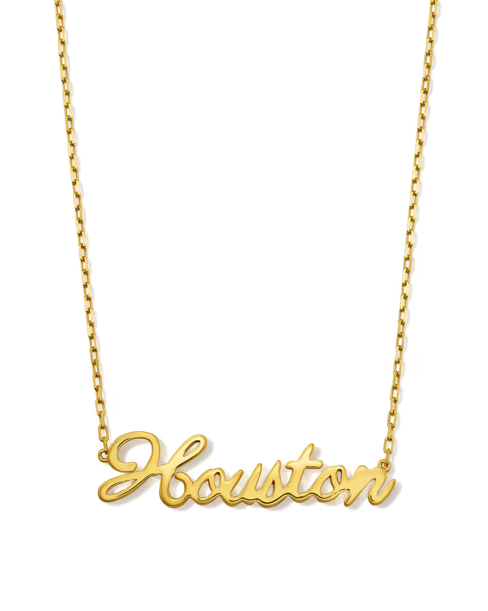 Houston Pendant Necklace in Sterling Silver