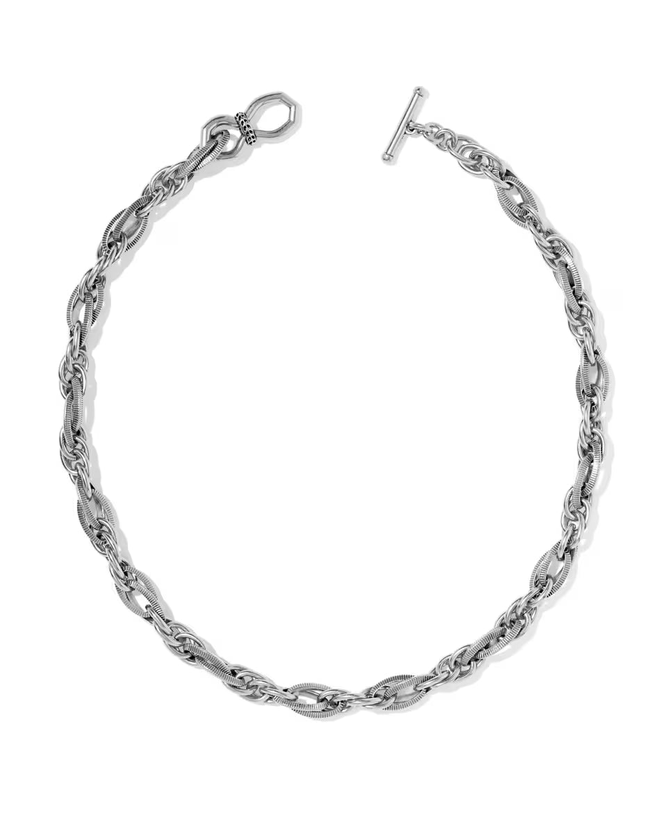 Melina Vintage Gold Link and Chain Necklace