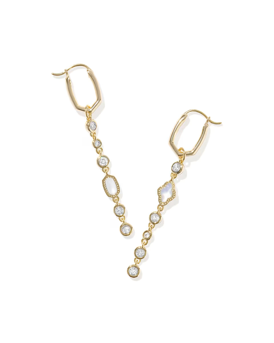 Mini Elisa Abbie Gold Convertible Huggie Earrings