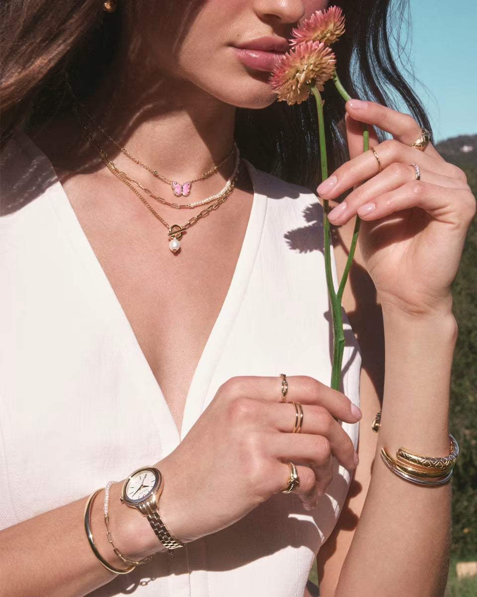 Markie Gold Half Chain Necklace