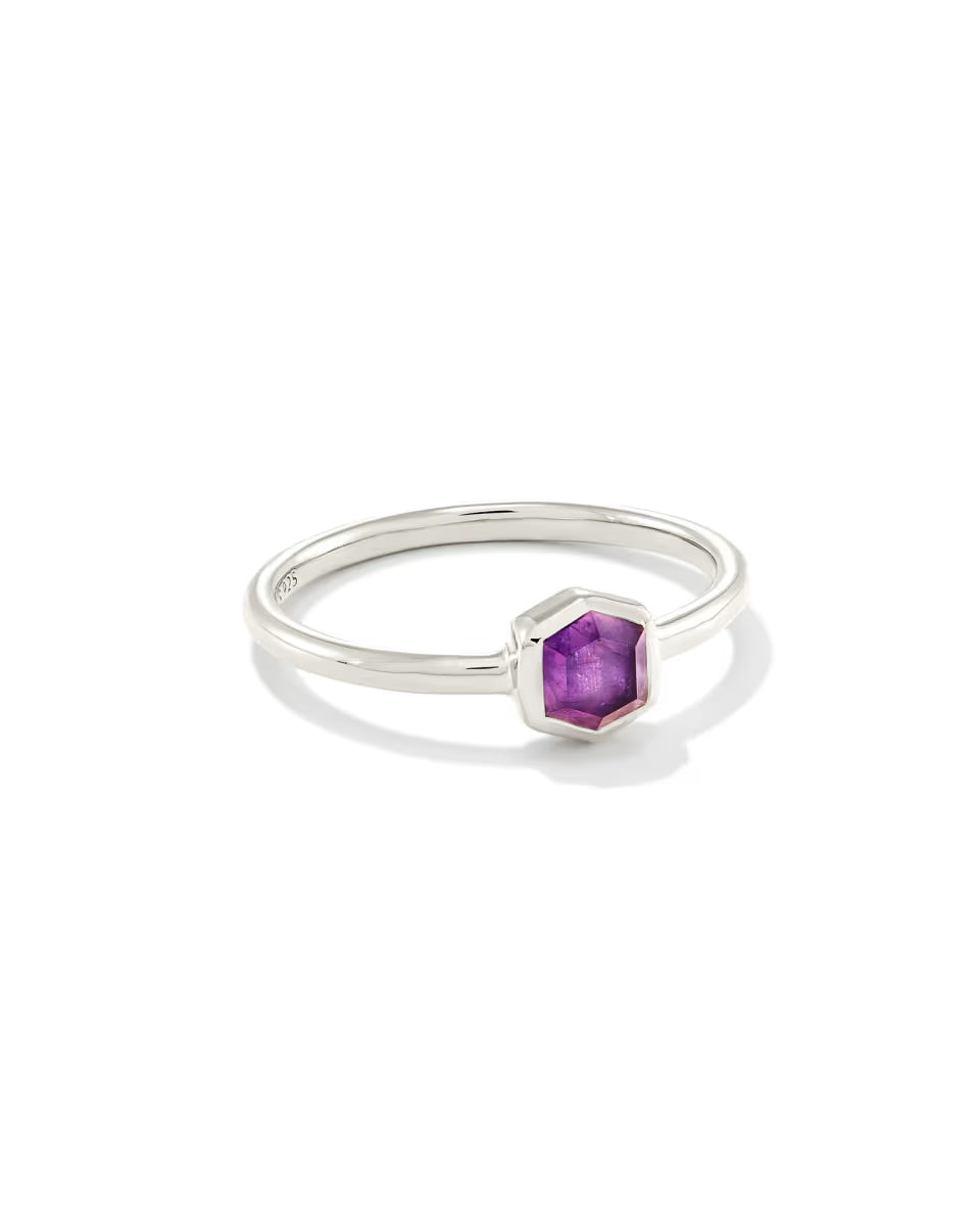 Davie Sterling Silver January Band Ring
