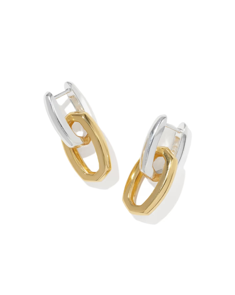 Ryleigh Wide Convertible Mixed Metal Earrings