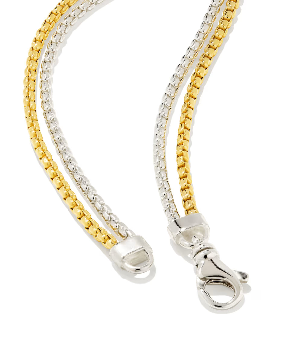 Wells Chain Bracelet in 18k Gold Vermeil and Black Hematite