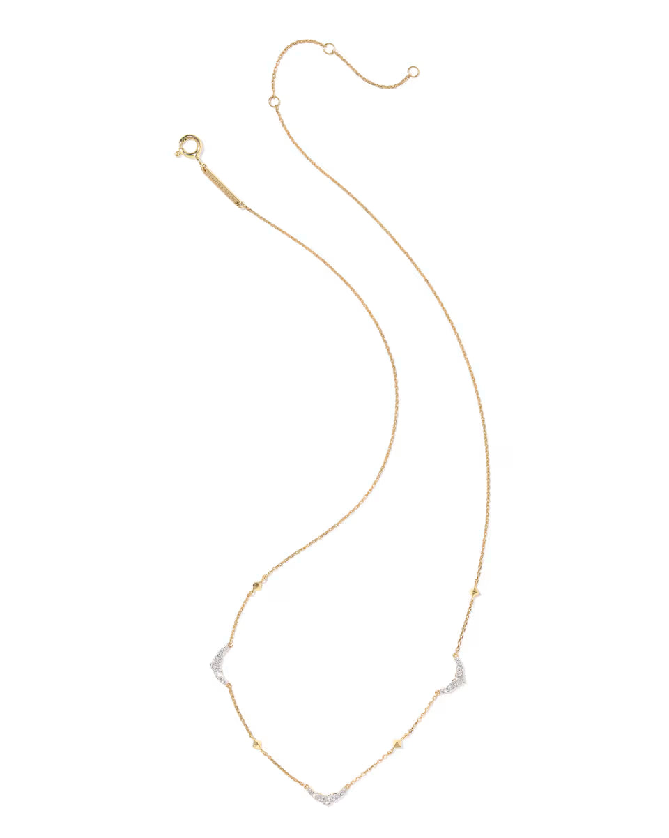 0.17 ct Sophee 14k Yellow Gold Strand Necklace