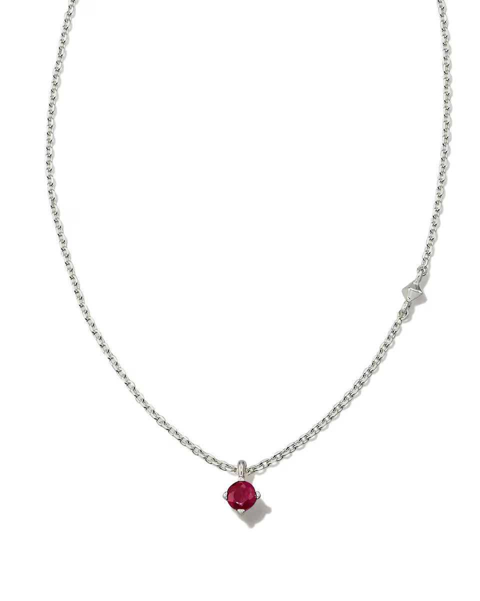 Maisie Sterling Silver October Pendant Necklace