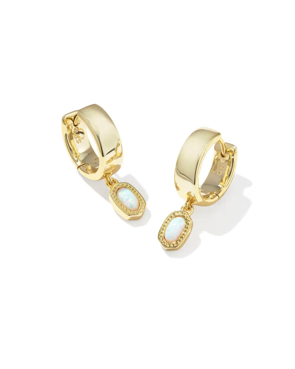 Mini Ellie Silver Wide Huggie Earrings