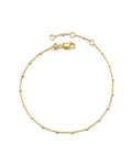 Single Satellite Chain Bracelet in 18k Yellow Gold Vermeil
