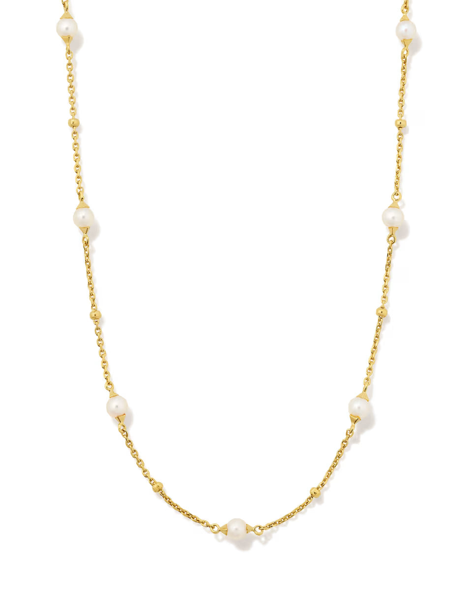 Emmaline Sterling Silver Strand Necklace in Freshwater Cultured Pearl