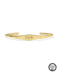 Pi Beta Phi 18k Yellow Gold Vermeil Davie Cuff Bracelet