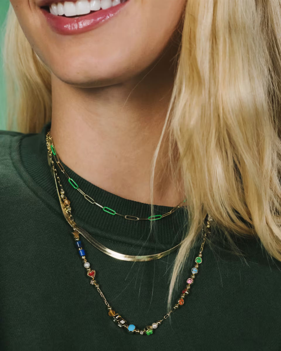 Lacey Gold Strand Necklace