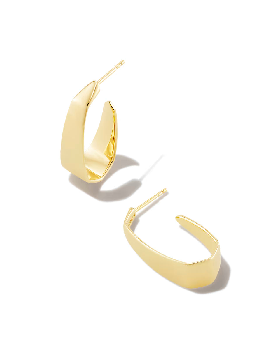 Cadence Hoop Earrings in 18k Gold Vermeil