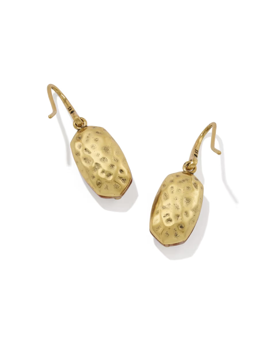 Lee Riveted Gold Drop Earrings