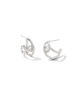 Arden Silver Huggie Earrings