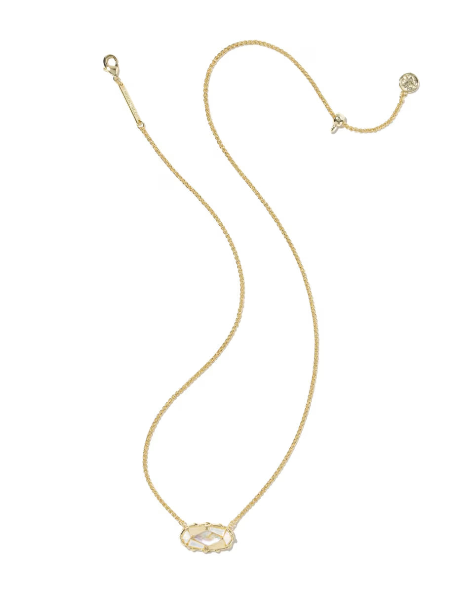 Dolly Parton x Kendra Scott Patchwork Elisa Vintage Gold Short Pendant Necklace