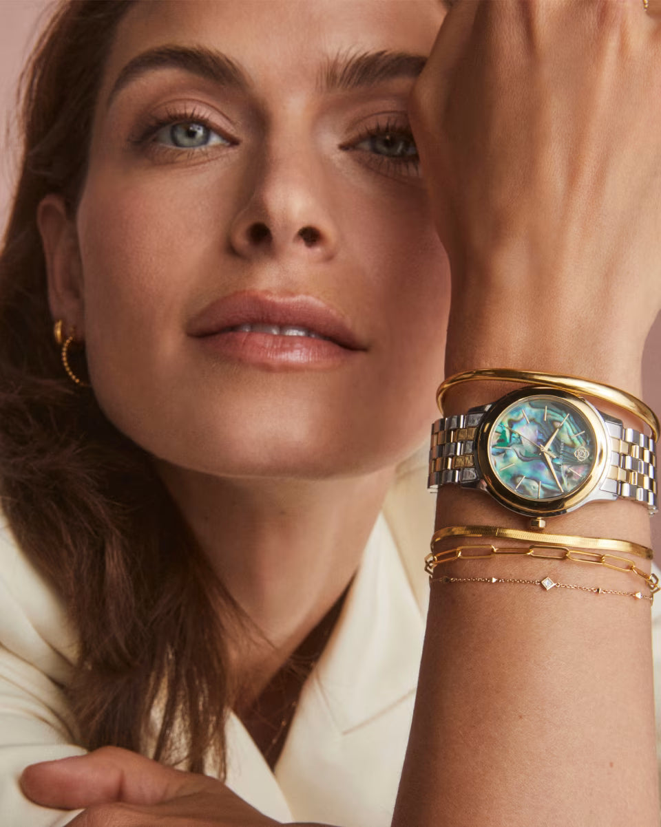 0.12 ct Michelle 14k Yellow Gold Delicate Bracelet in White Diamond
