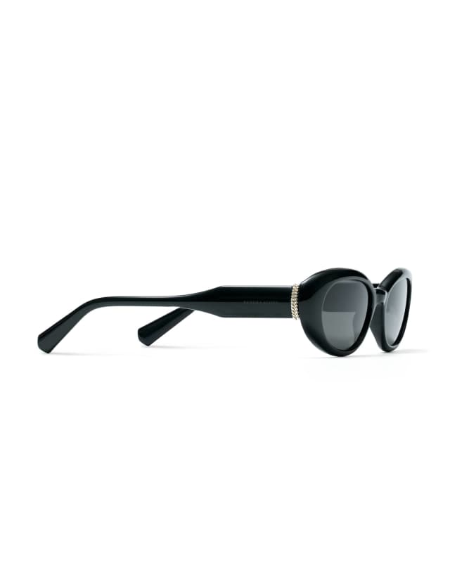 Oval Herringbone Sunglasses